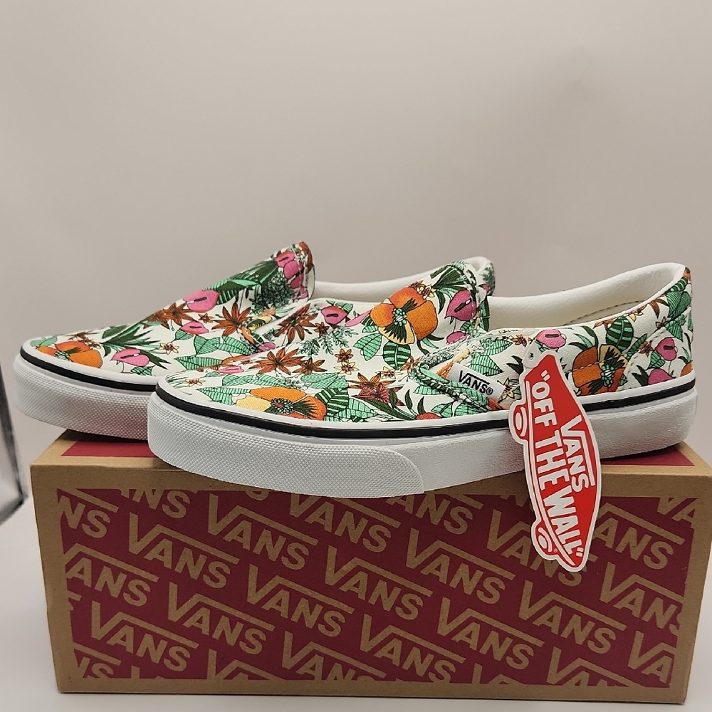 Vans Kids Multi-Tropic Classic Slip On Shoes Size 2.5 NWT